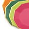 Assiettes plates décagonales multicolores Hothouse de 23 cm (9 po), paquet de 10, par Celebrate It
